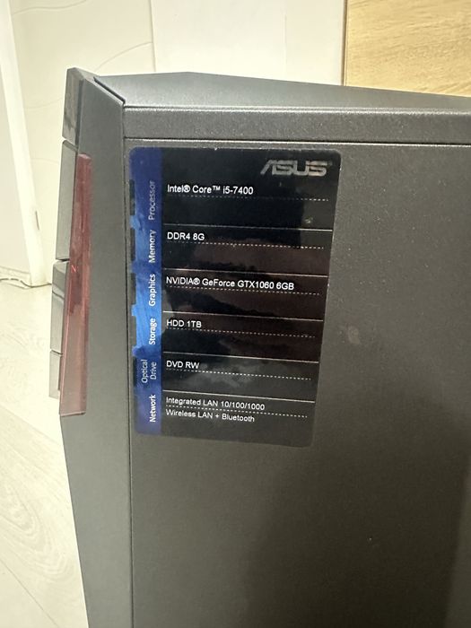 Pc gaming 1060 gtx 6 gb / i5 -7400