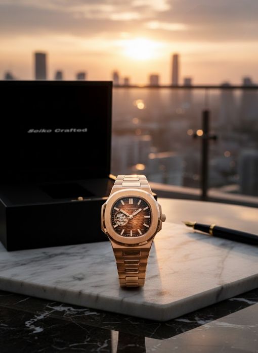 Seiko Automatic Nautilus Rose-Gold