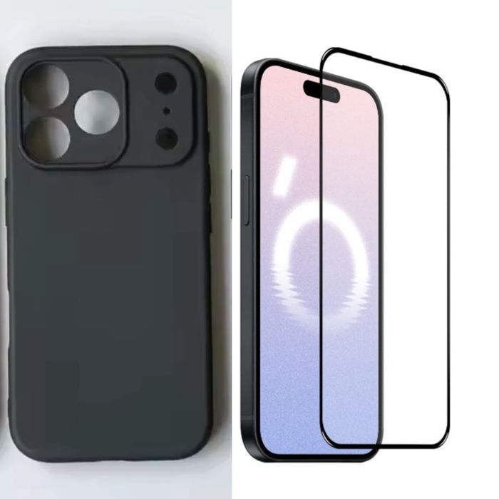 Pachet Husa Tpu Slim Type +Folie Sticla 6D Iphone 17 17 AIR 17 PRO MAX