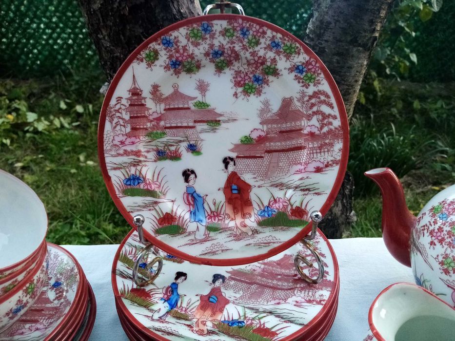 Винтидж японски сервиз за чай