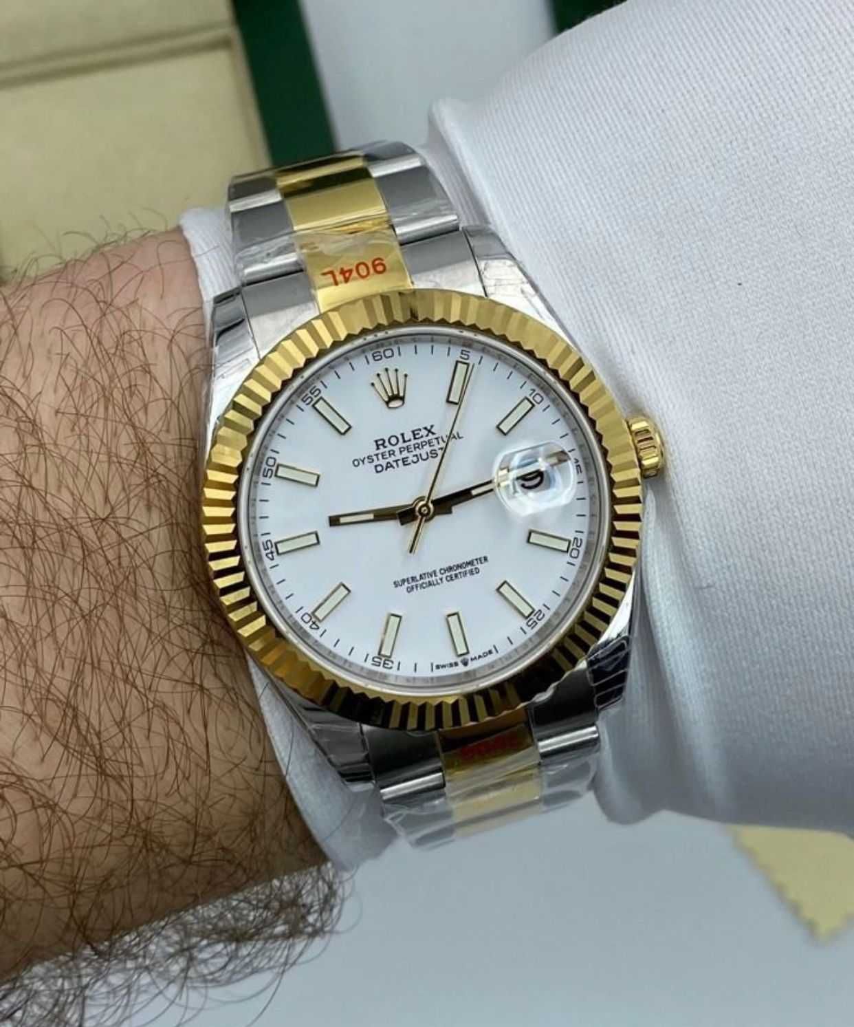 Rolex Datejust Two Tone Baselworld 2019 White Dial Fluted Bezel Oyster