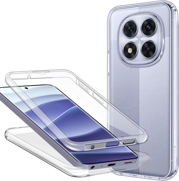 Прозрачен 360° градуса кейс за xiaomi redmi note 14 pro 5g