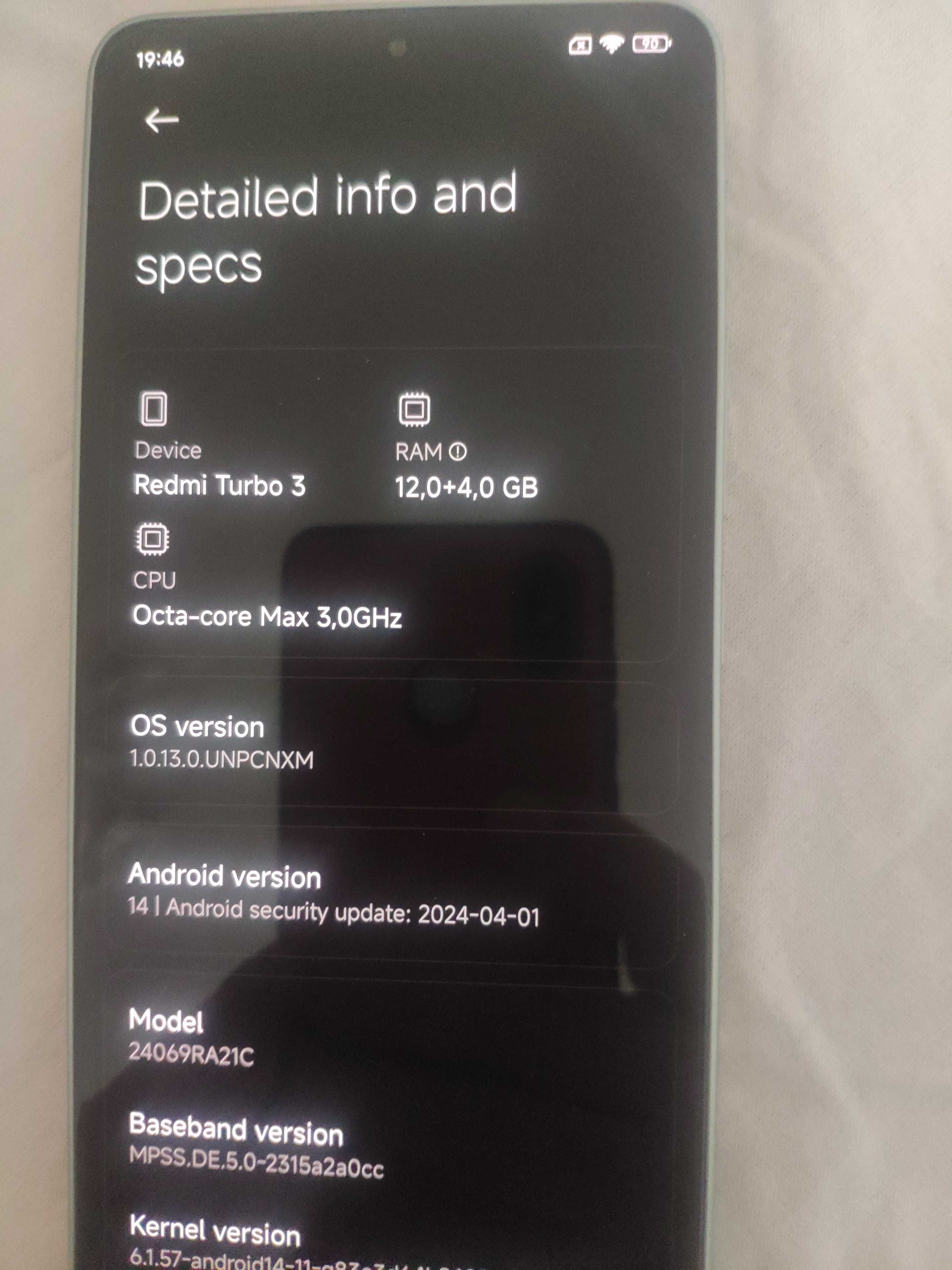 Чисто нов  Xiaomi Redmi Turbo 3 5G.  12Ram /256Gb с гаранция