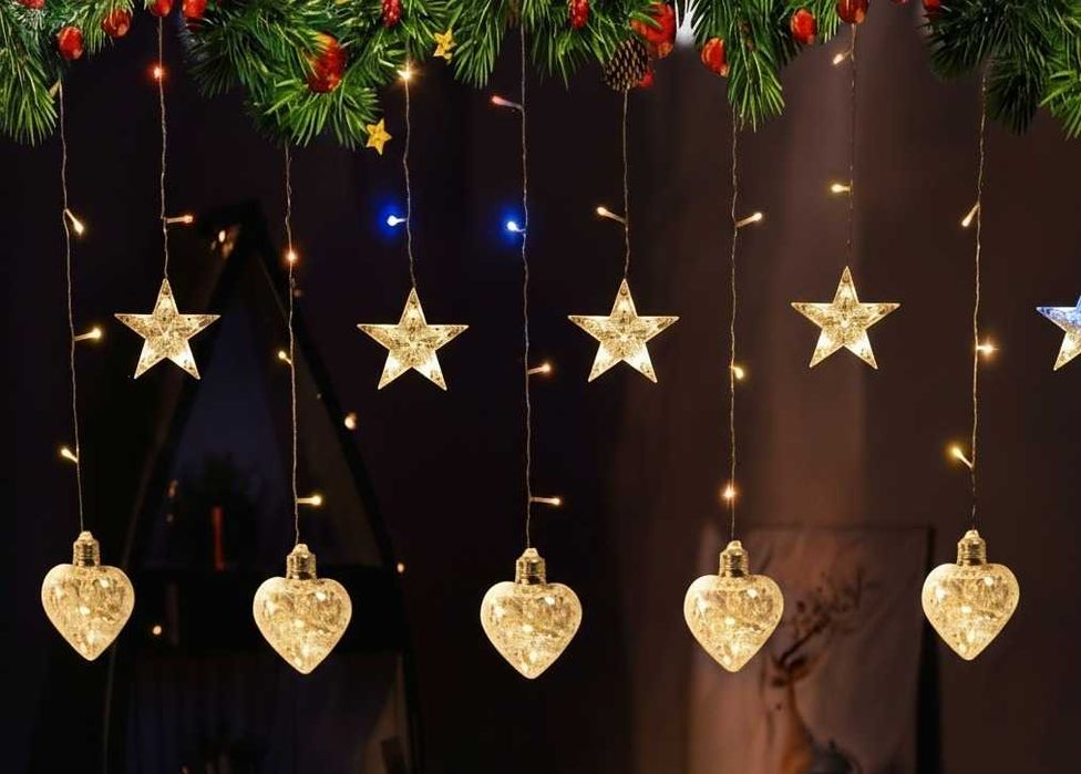 Instalatie Craciun inimi