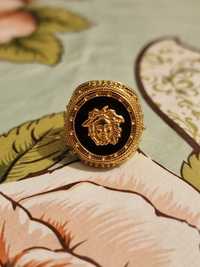 Мужское золотое кольцо Versace!