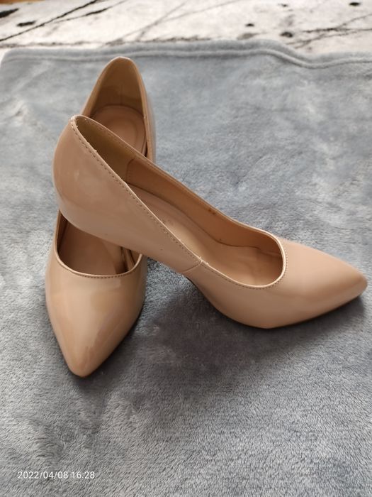 Pantofi stiletto nude, marimea 36
