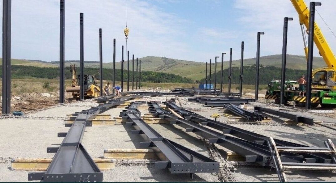 Vand hala metalică structura 18x30h6prof ipe 270si hea240 metalica