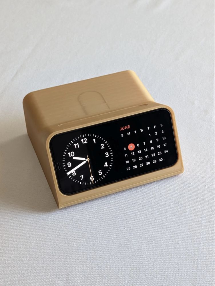 Стойка за iPhone с MagSafe и AirPods – Перфектна за нощно шкафче IModo