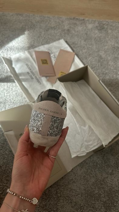 Golden goose Super-Star glitter sneakers adidași 40 (39,5) eur