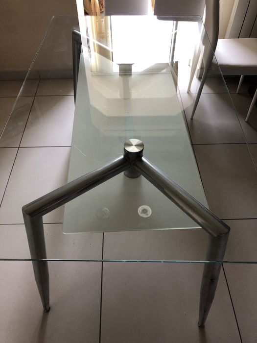 Scaune bucatarie+masa sticla
