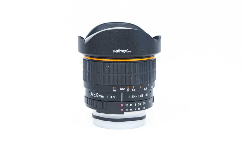 Obiectiv Walimex pro 8 mm f/3.5  Fish-eye CS pentru Nikon F.