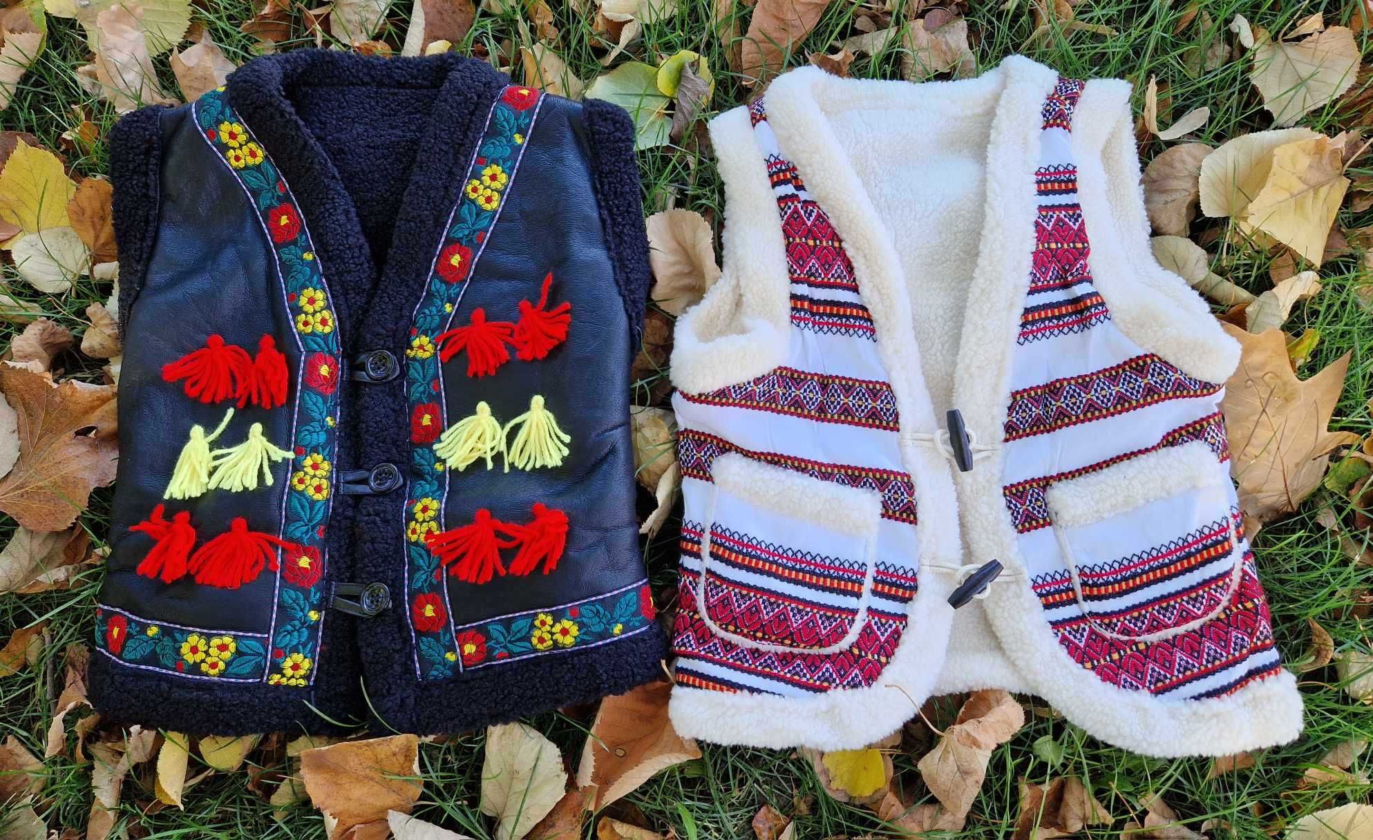 VESTE copii Cojoc Bundita, Ilic Pieptar costum national  popular