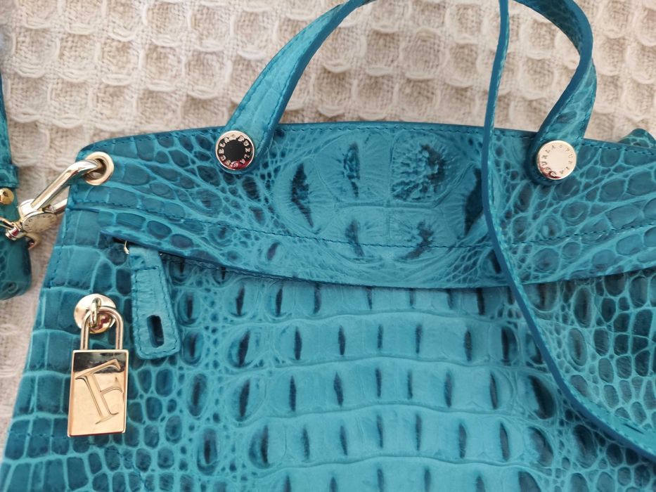 Чанта Furla в зелен цвят