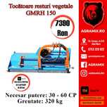 Tocatoare resturi vegetale GMRH 150 translatie hidraulica nou Agramix