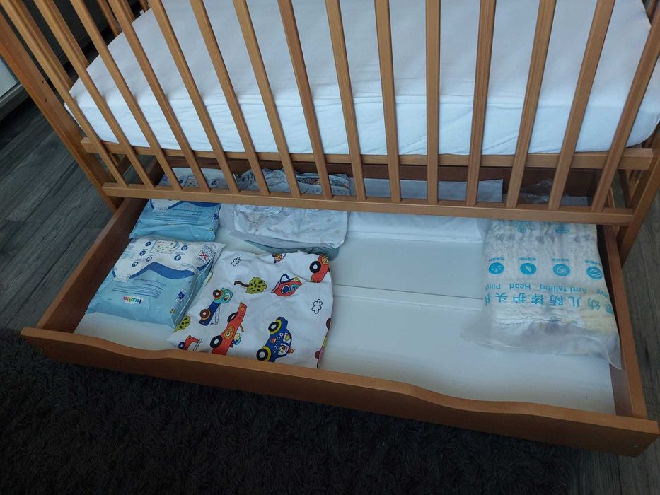 Patut din lemn pentru copil - 120 x 60