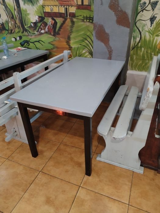 Vând set de masa +scaune lemn masiv