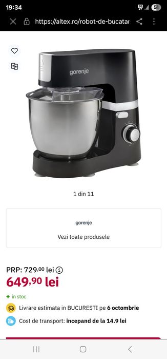 Robot bucatarie Gorenje