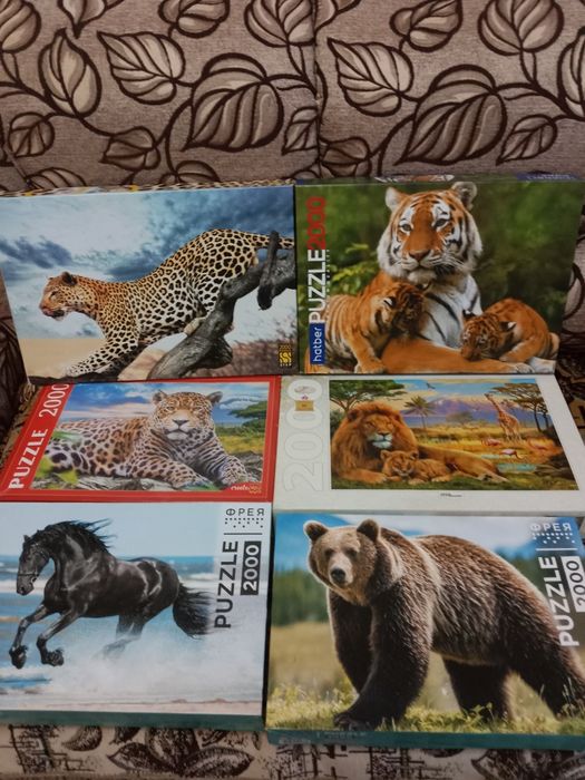 Продам или обменяю  пазлы 1000шт,1500шт,2000шт,3000шт