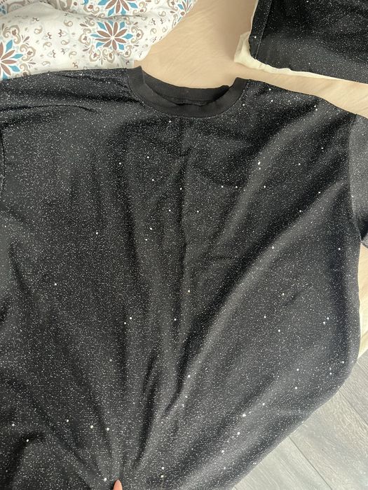 Черен блестящ комплект в размер С-М