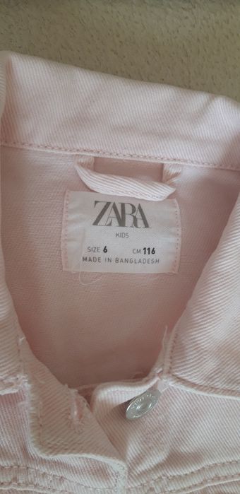 Geaca roz deschis si vesta Zara pt fetita 6 ani