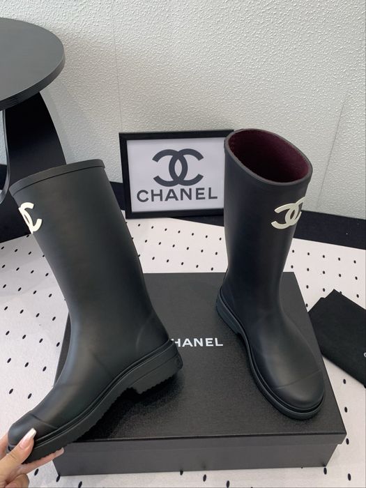Cizme chanel ploaie-Rubber boots premium pe comanda