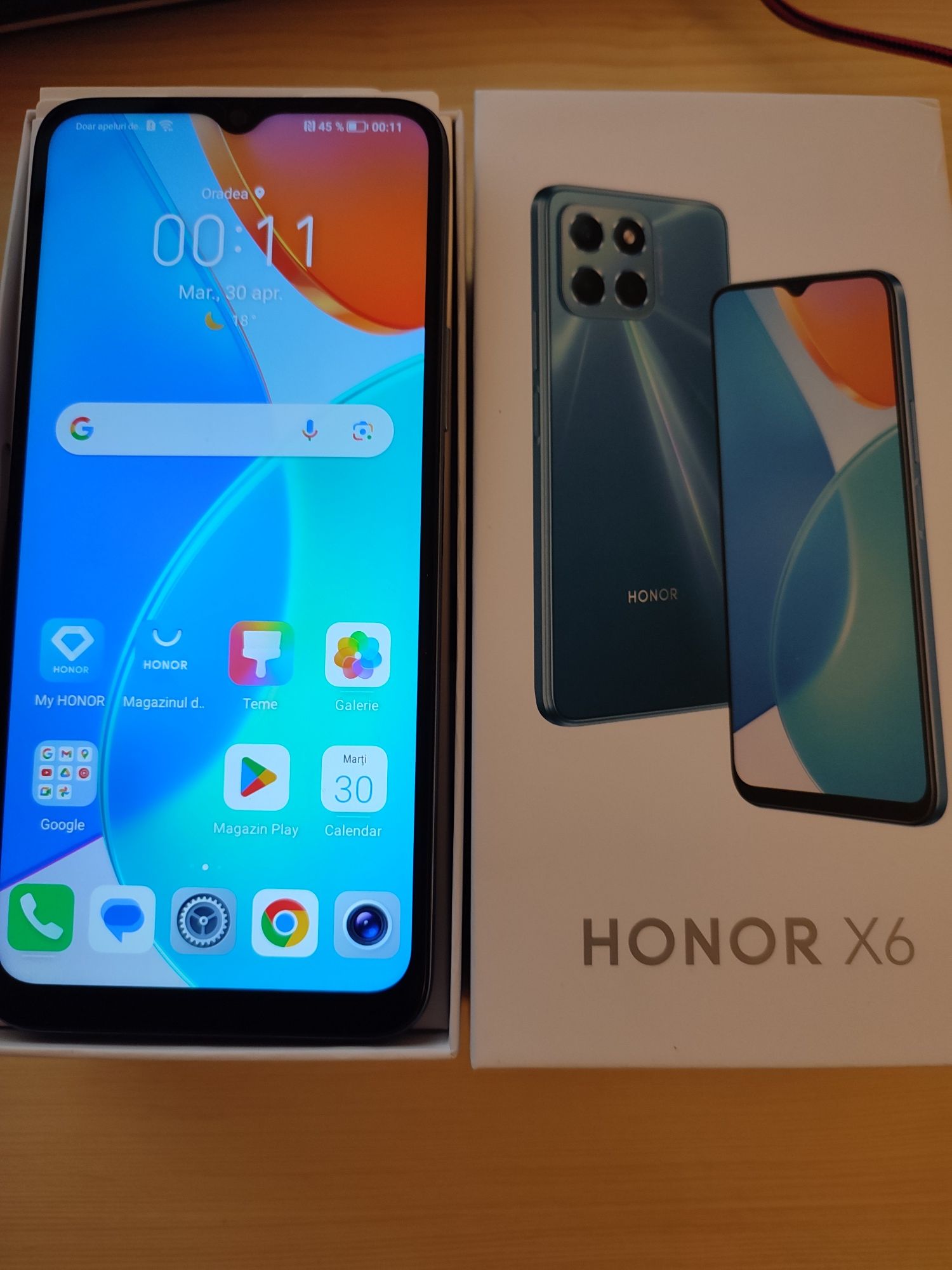 Telefon Mobil Honor X6, 4GB RAM, Memorie 64GB, 4G, Ocean Blue
