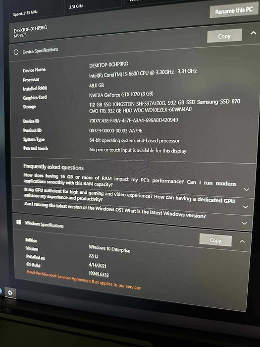 PC Gaming intretinut foarte bine - ruleaza orice joc rezolutie 2k