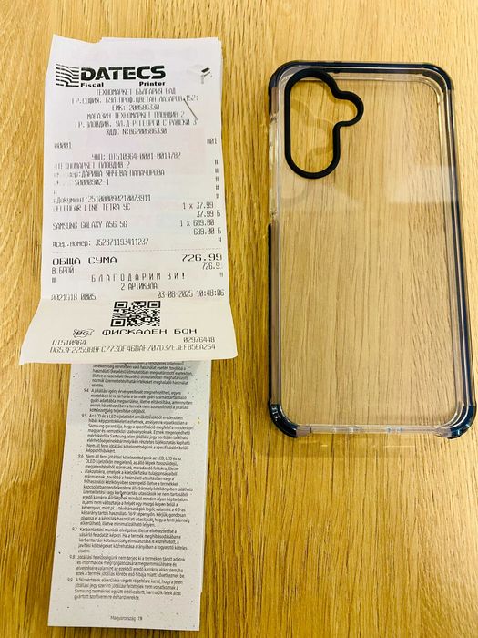 НОВ !!! Samsung Galaxy A56, 8GB RAM, 128GB, 5G, Pink, Техномаркет