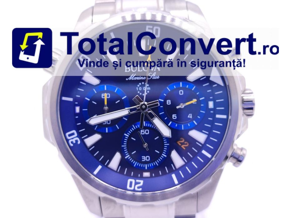 Bulova Marine Star 96B256 barbatesc, Garantie 24 luni | #D87563
