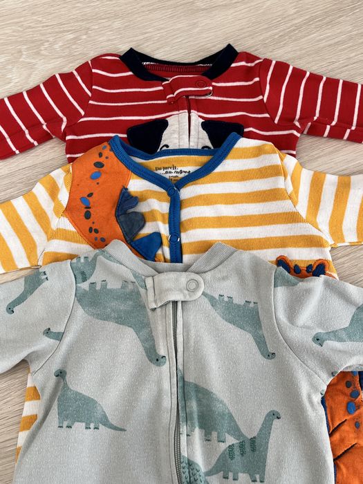 Set 3 salopete de bebelus, marime 56, unisex, Carter's