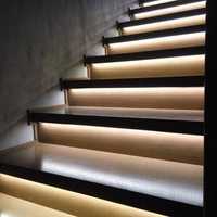 Установка подсветки лестницы