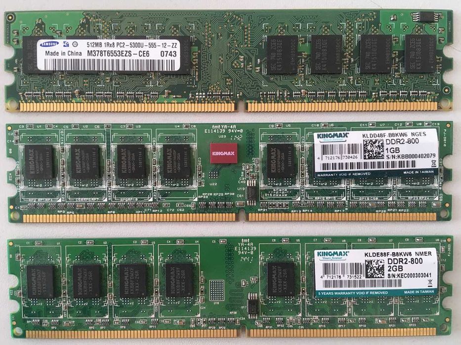 memorie  SODIMM DIMM DDR2 DDR3 512MB 1GB 2GB