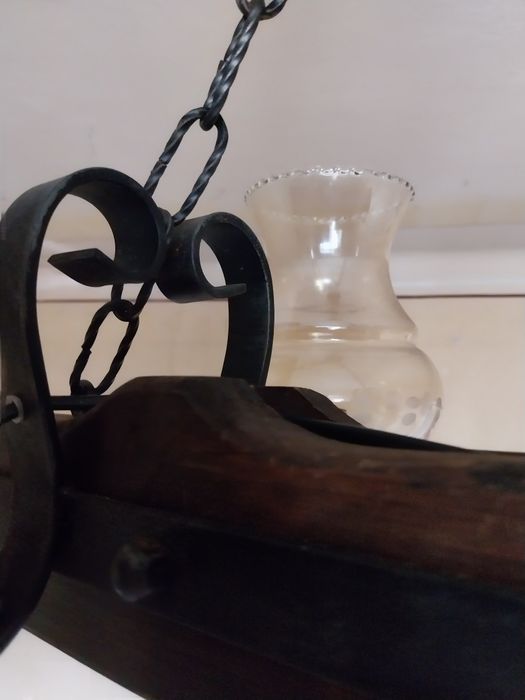 Candelabru, lustra de tavan rustica