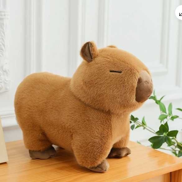 Плюшена играчка Капибара Реалистична 30см, плюшени играчки Capybara