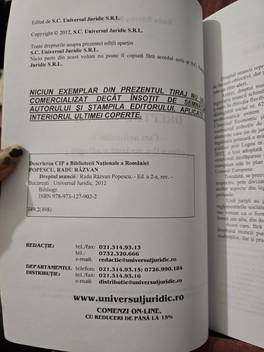 Carte (Dr Muncii) / carte (Statutul Fnct. Publici din Ro si UE)