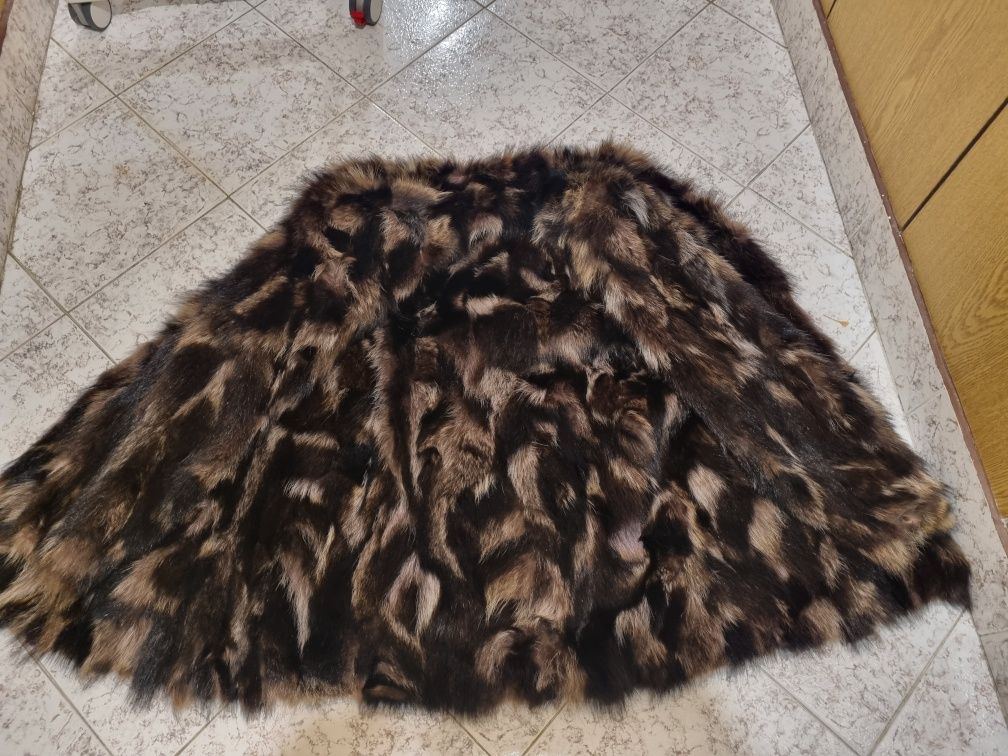 Дамско палто от миеща мечка (Енот)