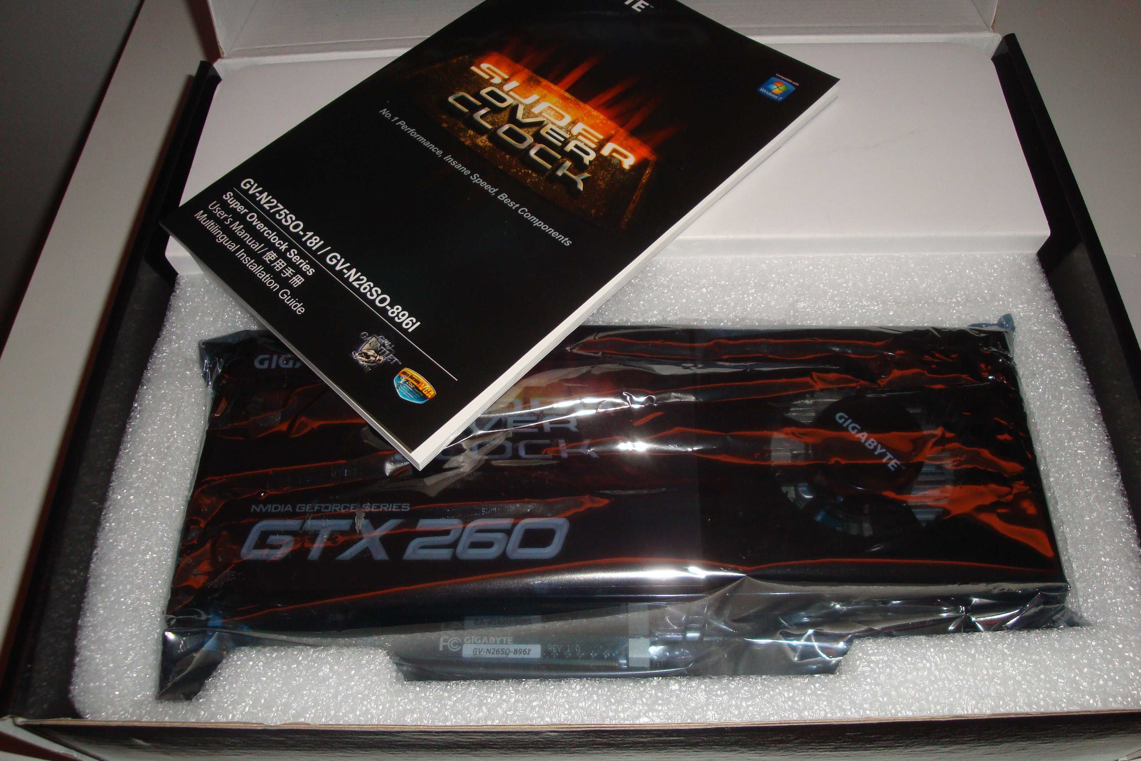 Placa video gigabyte retro pentru colectie nvidia geforce gtx260 noua