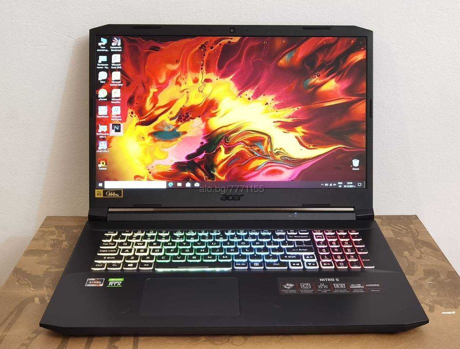 RTX 3070 8GB/AMD Ryzen 5/16GB RAM/512G SSD/17.3 144hz IPS/Acer Nitro 5