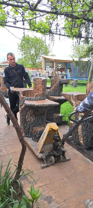 Градински чешми от декоративен бетон