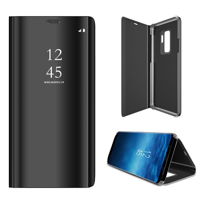 Husa de protectie pt Samsung Clear View Standing Galaxy S9 Plus Black