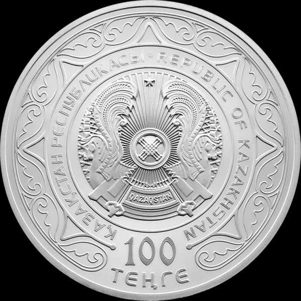 Казахстан 100 тенге 2022. КЗ-Кит. 30 лет дипотношениям. Обмен на ПРУФ