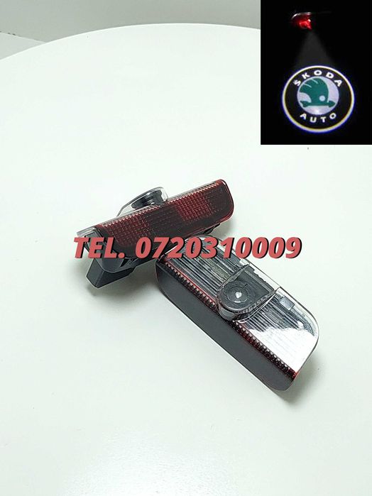 Proiectoare Logo Skoda Superb Portiera  Led Laser emblema sigla H