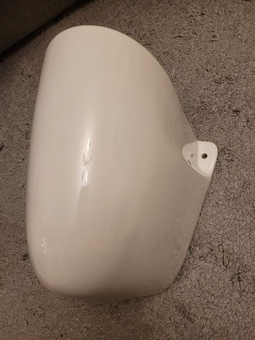 Semipiedestal lavoar baie alb