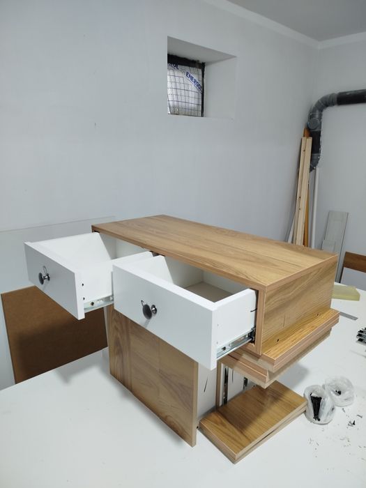 Навесная тумба ( консоль ) 2 ящиков МДФ