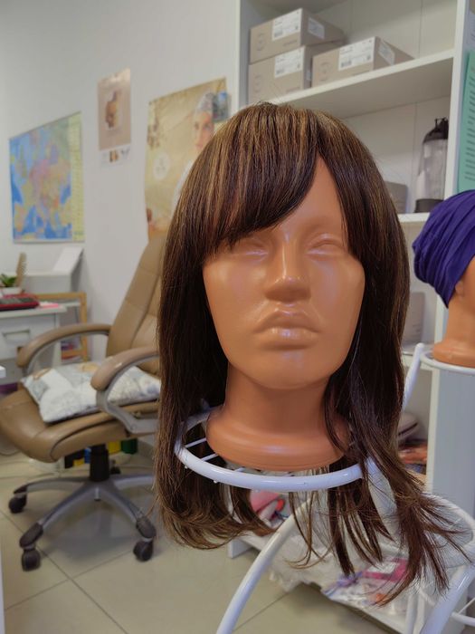 Перука от естествена коса с  дължина 50 см