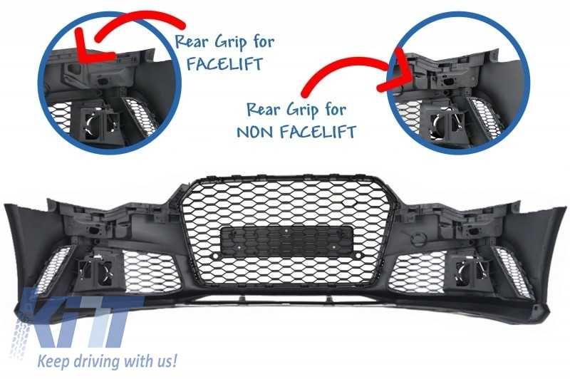Bara Fata compatibil cu Audi A6 4G RS6 Design (2011-2015) cu Grile