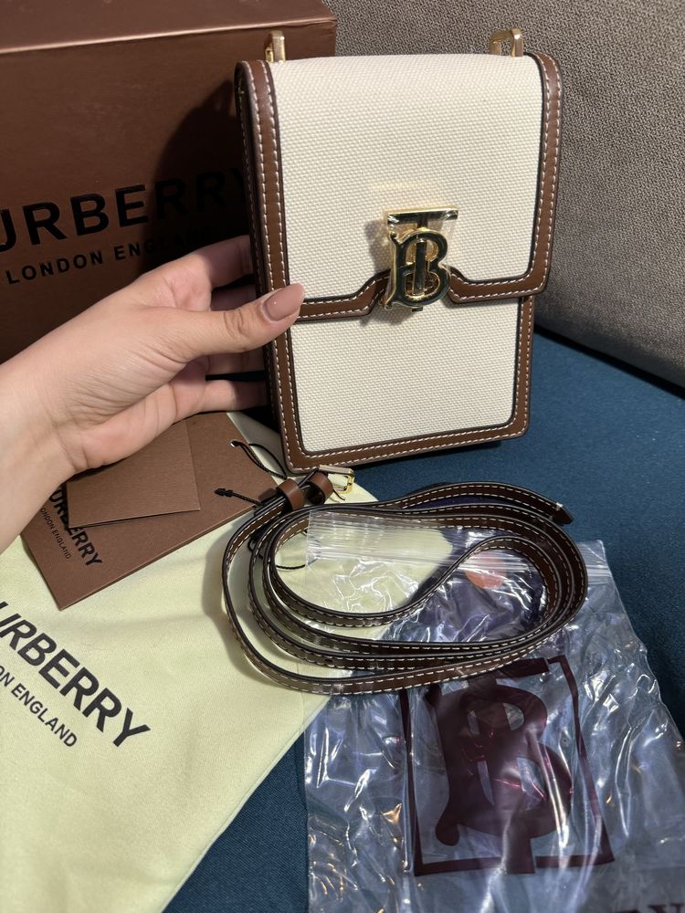 Дамска чанта Burberry GREY 'Robin' shoulder bag new edition 2024