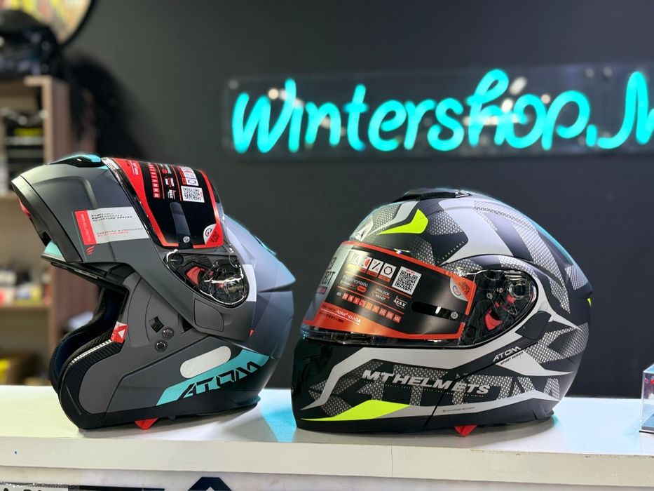 Оригинальный Мотошлем MT HELMES ATOM безопасность и стиль! Мотомагазин
