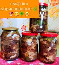 Продаю ГРИБОЧКИ  Сморчки свежие и маринованные