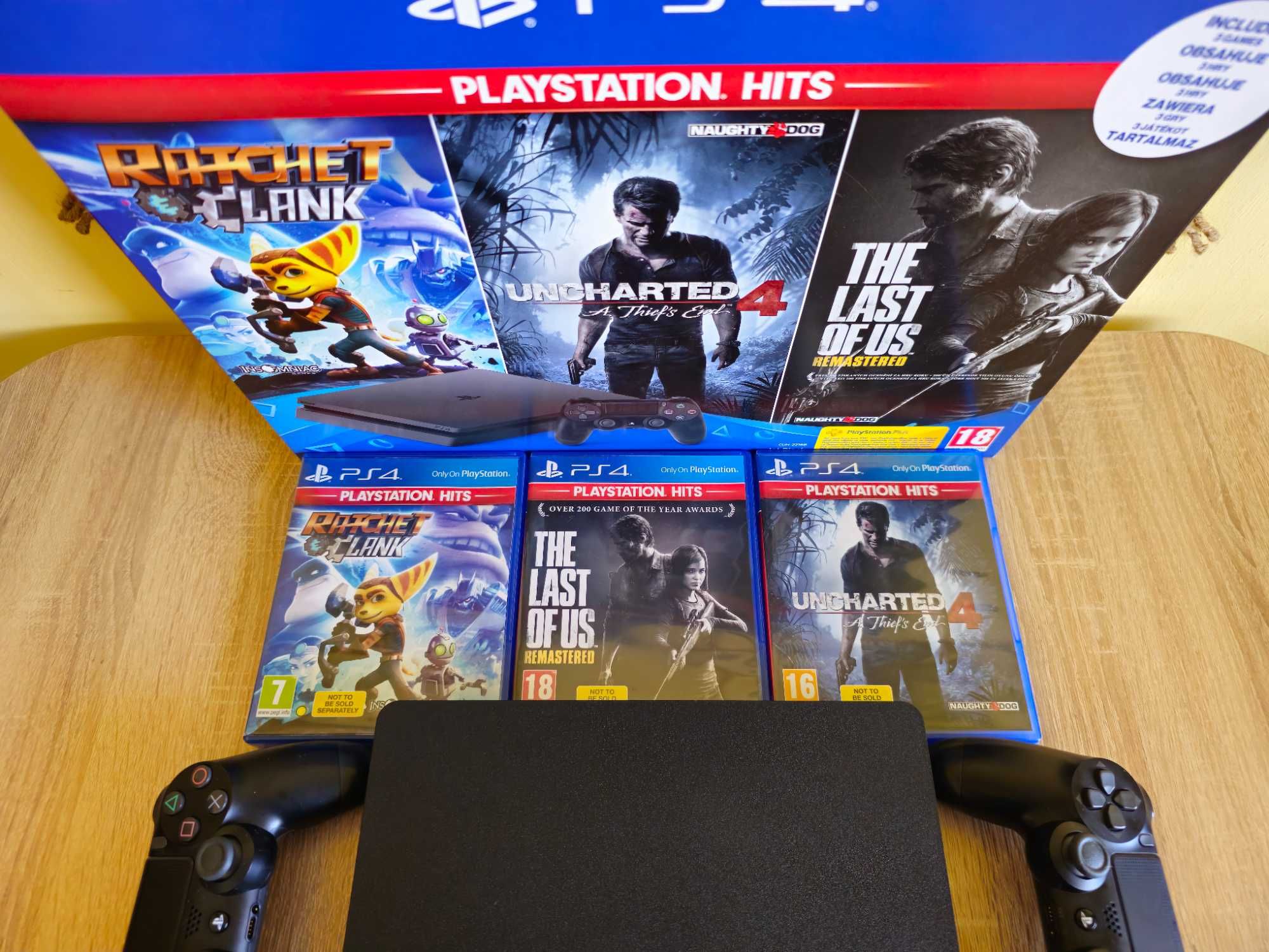 PlayStation 4 Slim 1TB PS4 ПС4+2 джойстикa+3 игри+1 Година Гаранция!!!